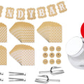 Candy Bar Zubehör Set inkl. 6 Kugelgläser