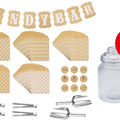 Candy Bar Zubehör Set inkl. 6 Vintage Gläser