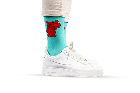 GBL Socken Bärtram türkis, Größe 35-38