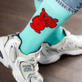 GBL Socken Bärtram türkis, Größe 35-38