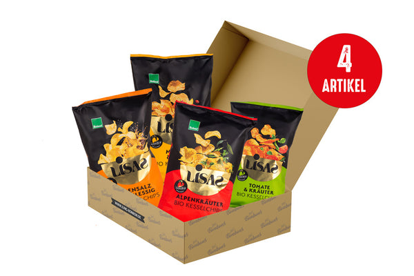 Lisa´s Bio Kartoffel-Chips Exotisch Vorteils-Bundle