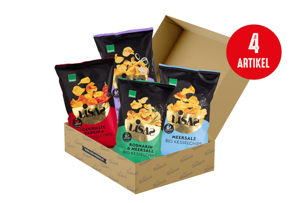 Lisa´s Bio Kartoffel-Chips Klassiker Vorteils-Bundle