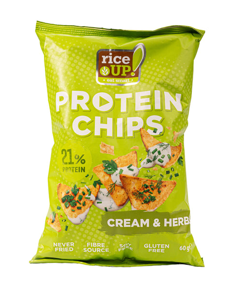 RiceUP Protein Chips Cream & Herbs