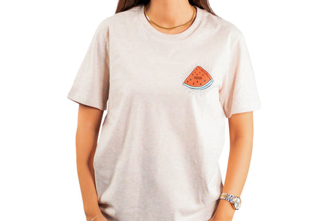 GBL T-Shirt Fresh Melon Heather Rainbow, S