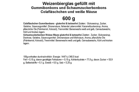 Weizenbier-Glas Cola