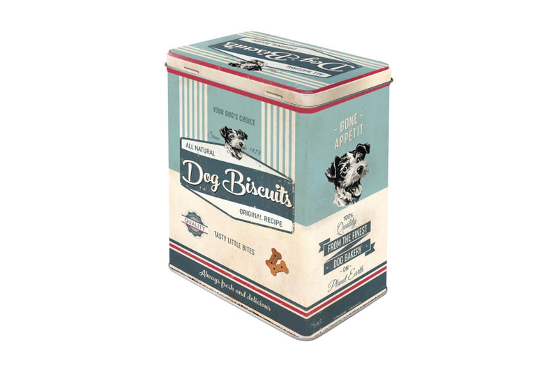 Vorratsdose L Pfoten Schild - Dog Biscuits