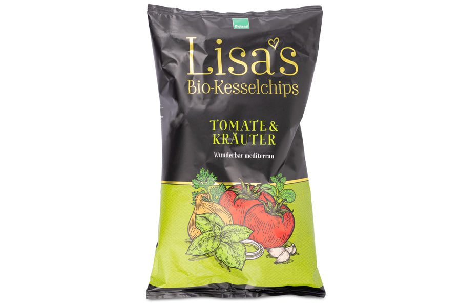 Lisa´s Bio Kartoffel-Chips Tomate & Kräuter – Gummi Bären Land