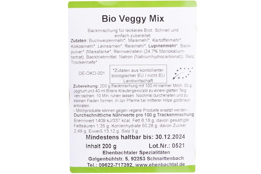 Bio Pfannenbrot Teig-Mix Veggy-mix, vegan - Gummi Bären Land