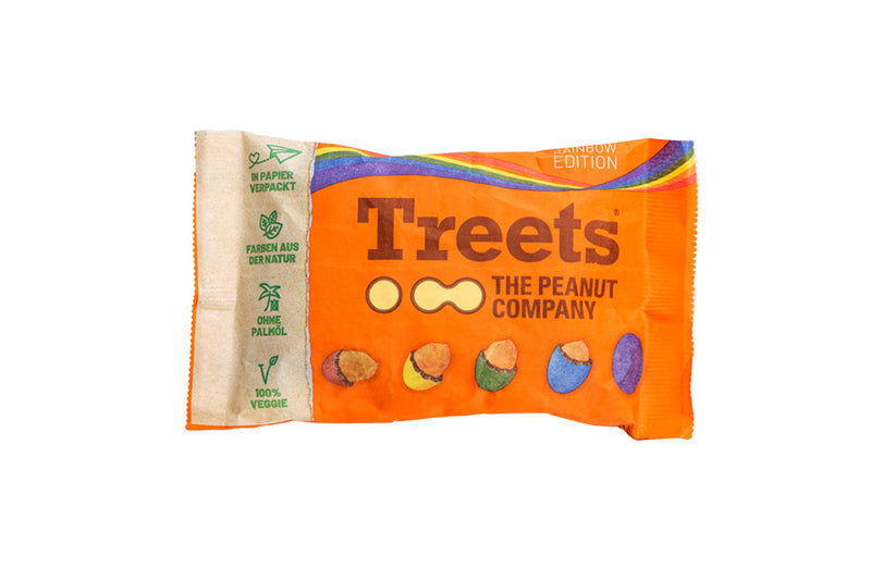 Treets Peanuts Papierverpackung Rainbow